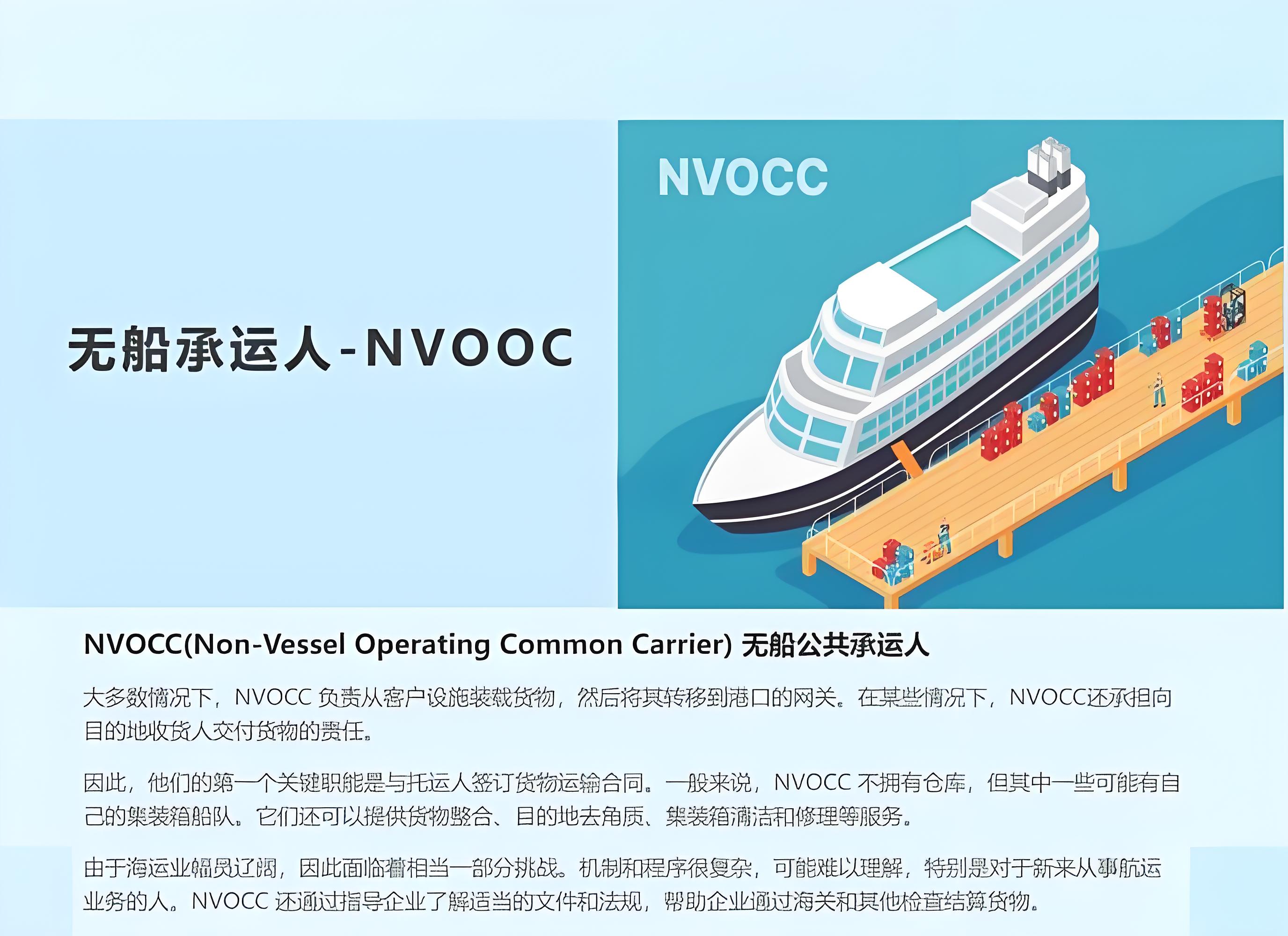 NVOCC 无船承运人